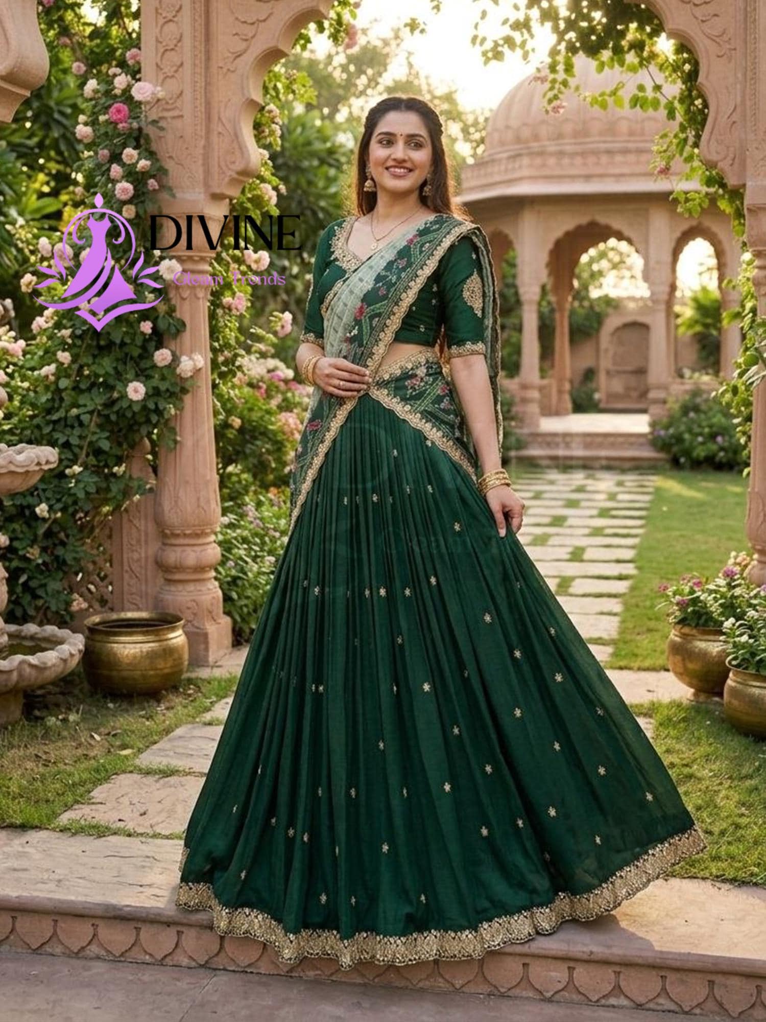 Indian Wedding Dress Emerald Green - Etsy Indian Wedding Dress Emerald Green - Etsy