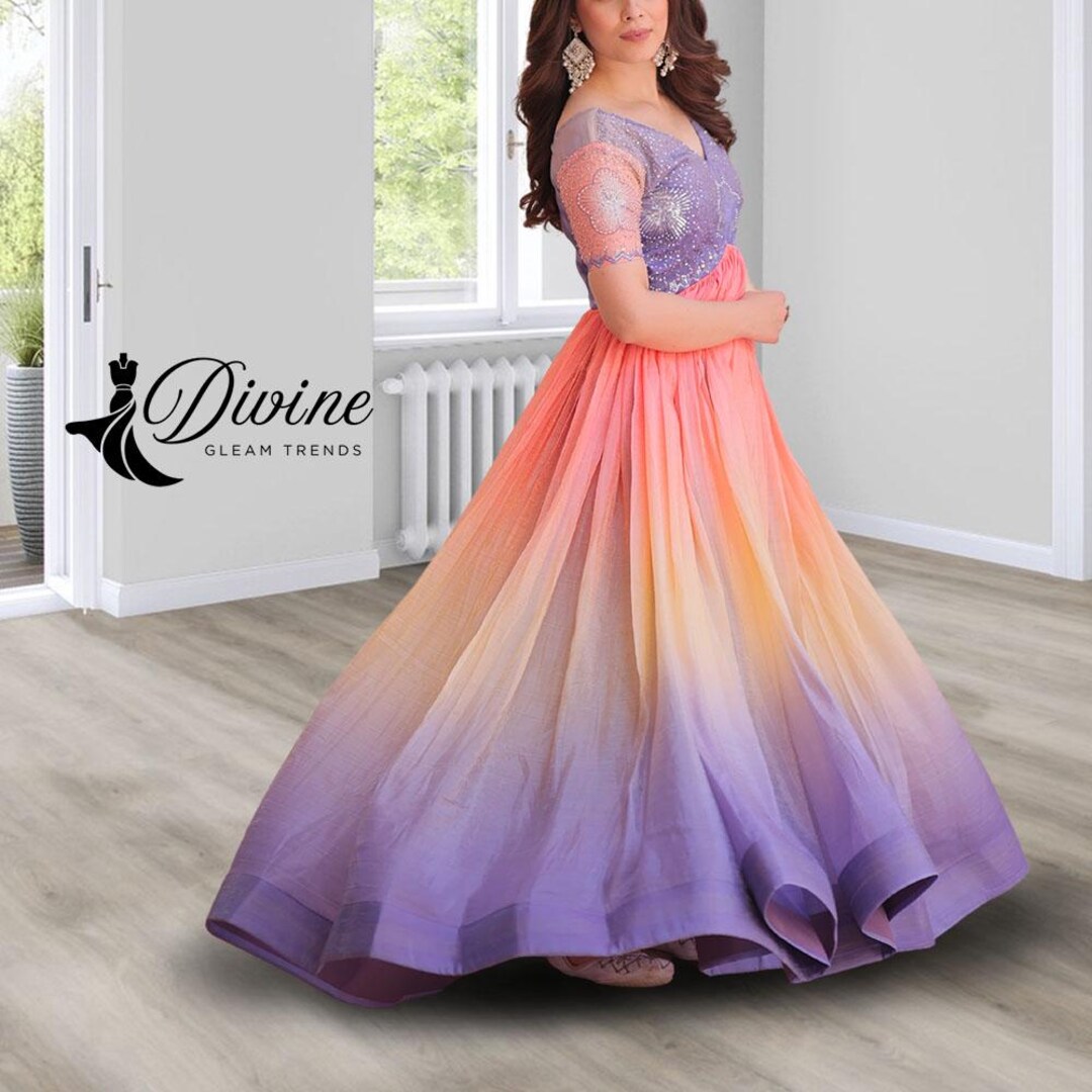 RAMA EMBROIDERED ANARKALI DRESS