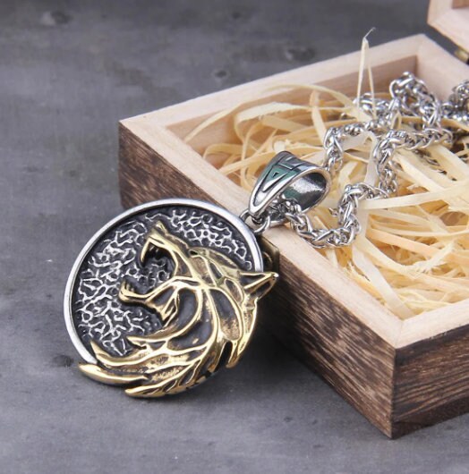 Witcher necklace silver deals