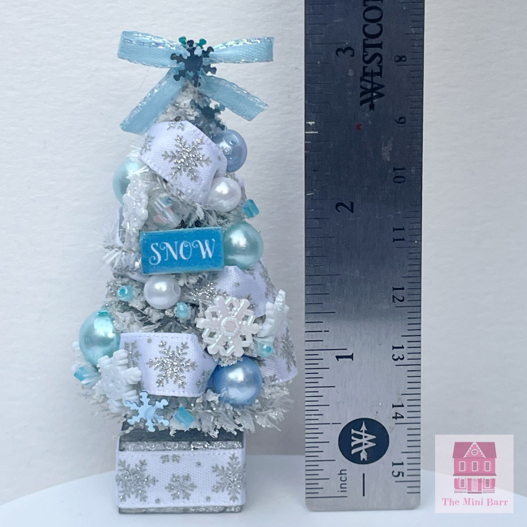 Dollhouse Christmas Snow Tree Dollhouse Christmas Tree Etsy