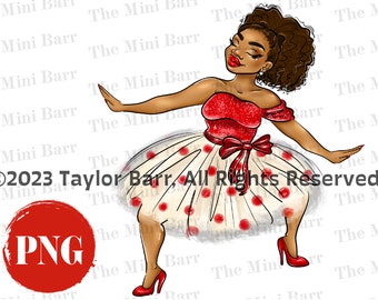 Chica de hermandad roja y blanca PNG, diseño Delta (descarga digital)
