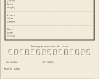 Crème dagelijks slaaplogboek