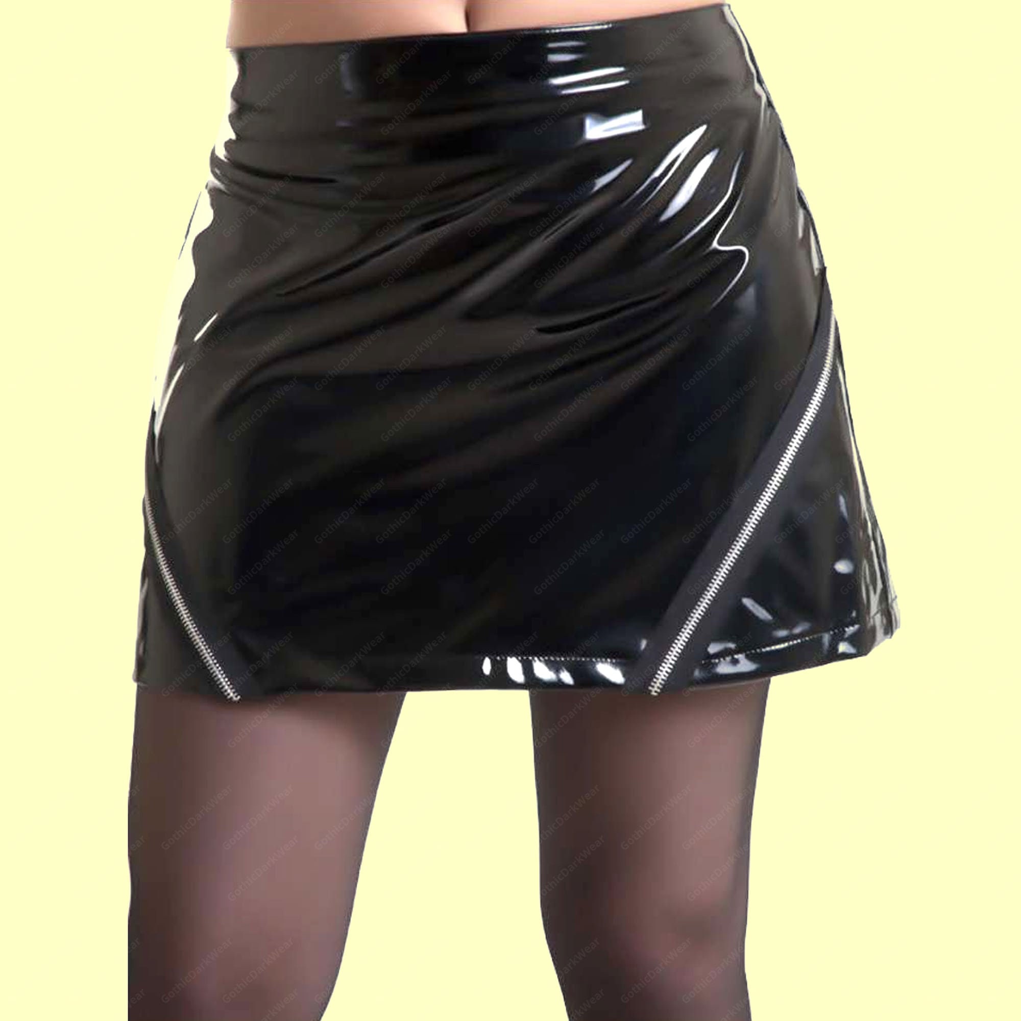 80s shop pvc skirt