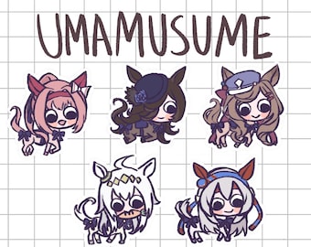 Funny Uma Musume Horse Girl Stickers Vol.2