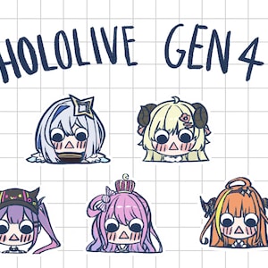Hololive JP Gen 4 Holographic Stickers