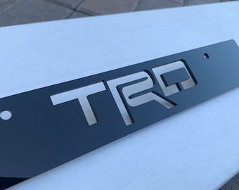 New Accessory For TOYOTA TRD Laser Engraved License Plate Delete 12” In Length Fits All US License Plate Holes