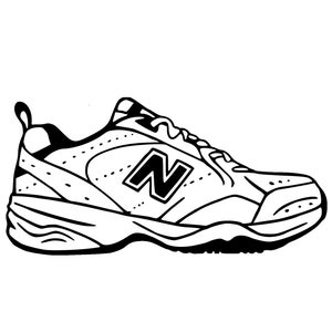 Chaussure pour papa New Balance 624 SVG, chaussures pour papa, fichier de découpe SVG