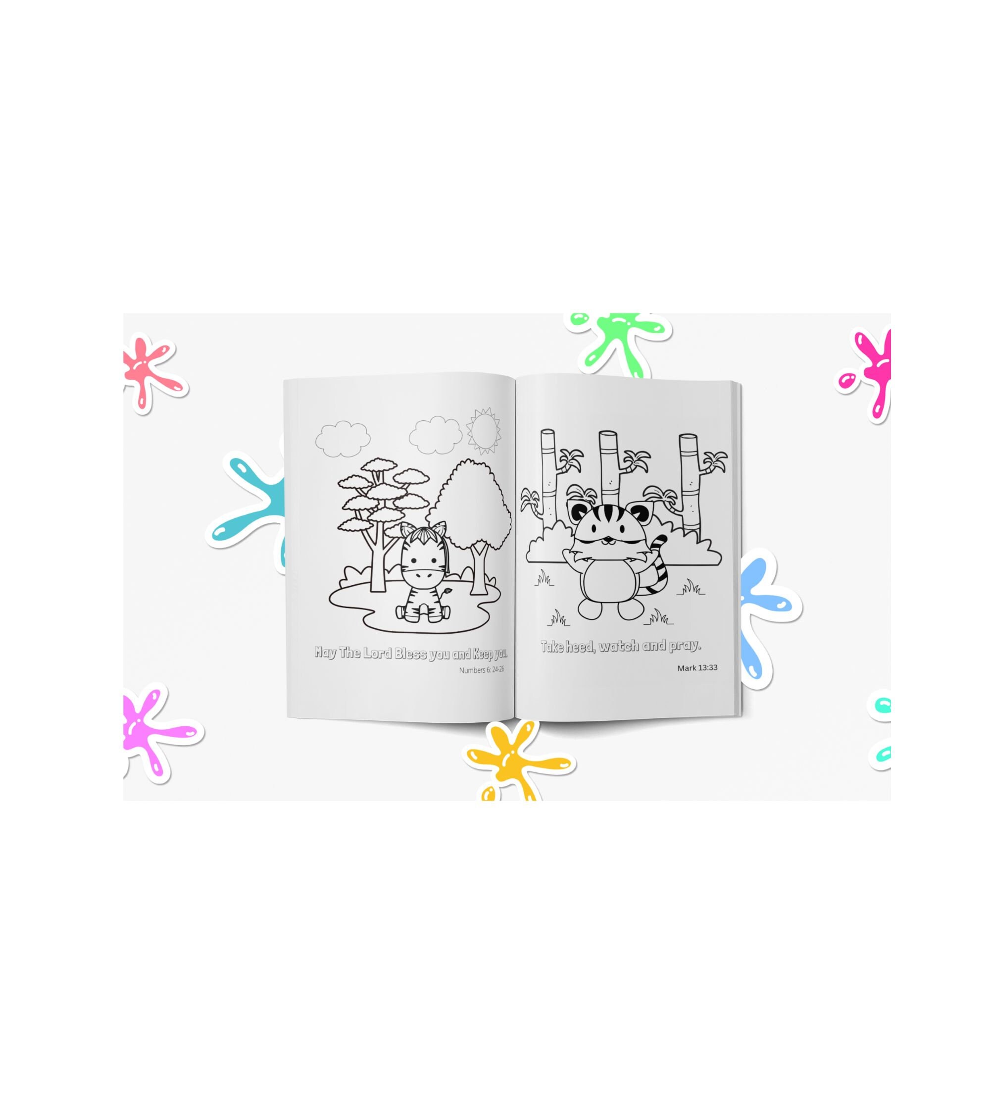 Kids Bible Verse Coloring Pages| Kids Bible Study Coloring| Adventure