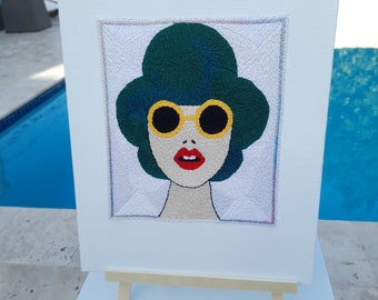 Hand embroidered art! I listen to offers! embroidery dissing