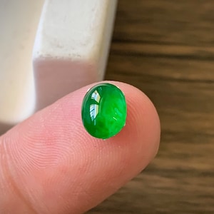 Natural Burmese Emerald A Cargo Modern Hive Lightning Ring Can Be Customized Inlaid With 18K Gold, White Gold And Diamonds, Jade Ring