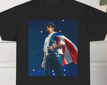 Bad Bunny PR Flag Shirt, Bad Bunny Tour TShirt, Retro Bad Bunny Shirt, Bad Bunny Merch, Bad Bunny Fan Outfit, Benito Shirt