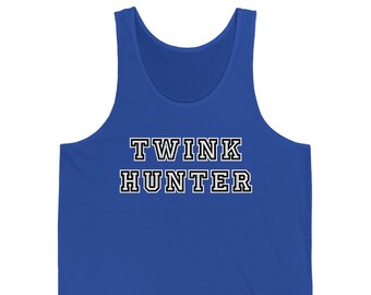 Twink Hunter Gay Pride Tank Top: Funny LGBT Shirt