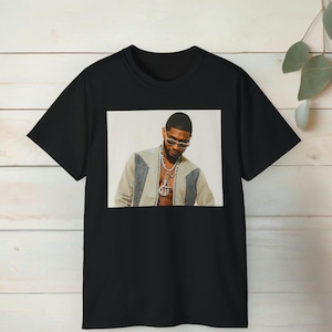 Chemise à lunettes Usher, T-shirt album Usher, Chemise Usher rétro, Produits dérivés Usher, Tenue fan Usher, T-shirt Usher, Chemise de spectacle à la mi-temps, Jour de match Usher
