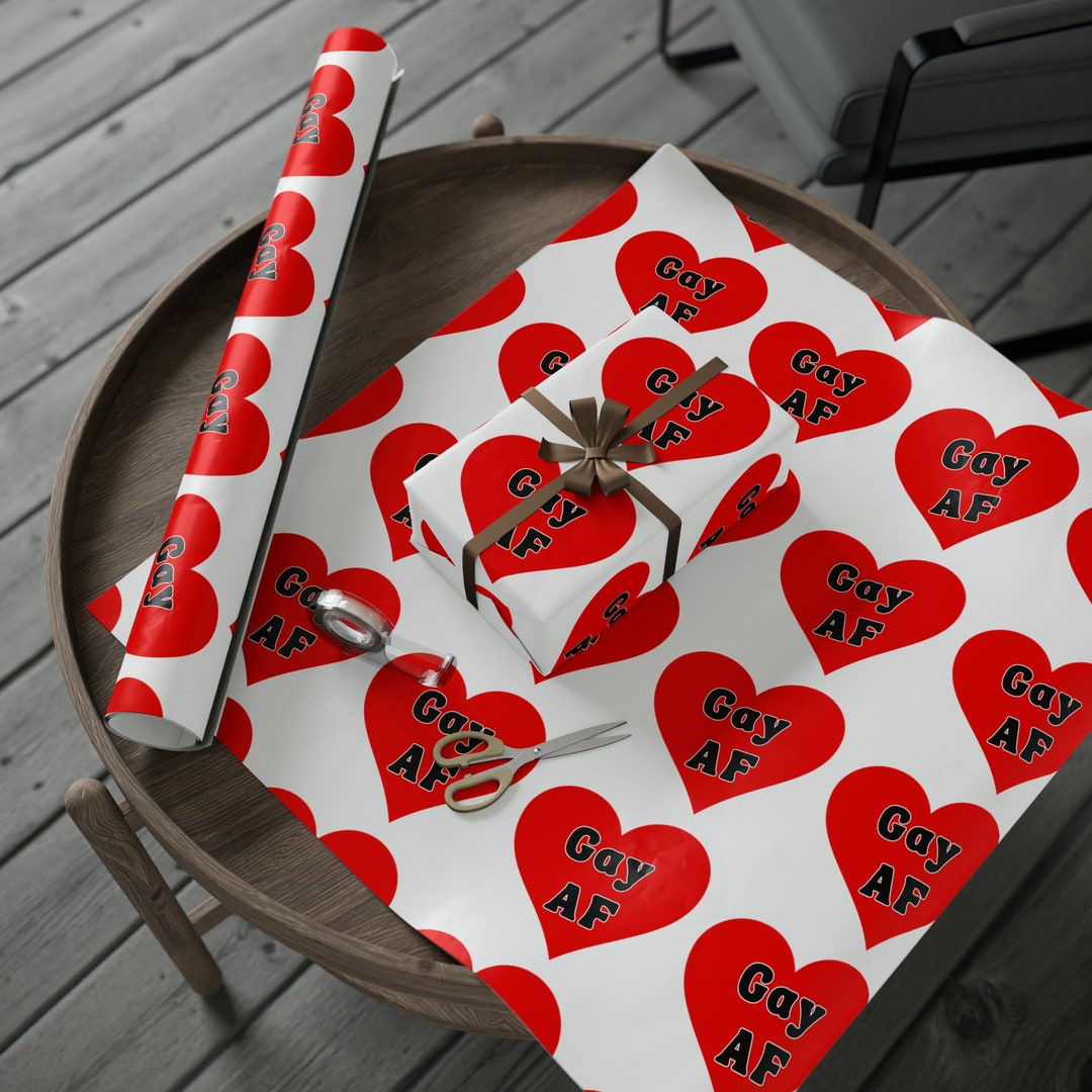 Gay AF Wrapping Paper Gay AF Gift Wrap Gay Af Birthday Gift - Etsy