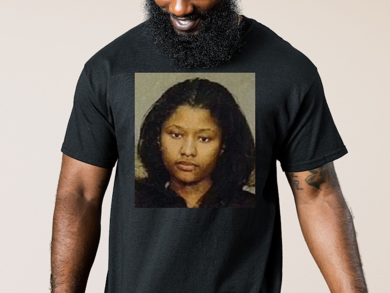 Nicki Minaj Mug Shot Shirt, Nicki Minaj Tour Merch, Nicki Mugshot Shirt, Nicki Minaj Tshit, Premium Unisex Shirt, Nicki Minaj Shirt image 3