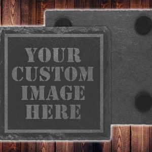 Personalized Slate Coaster: Engraved Custom Home Decor