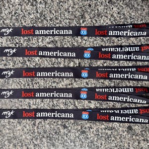 MGK Lanyards Lost Americana Lanyard Black Flag Lanyard General Admission Lanyard Tickets To My Downfall Lanyard Mainstream Sellout Lanyard