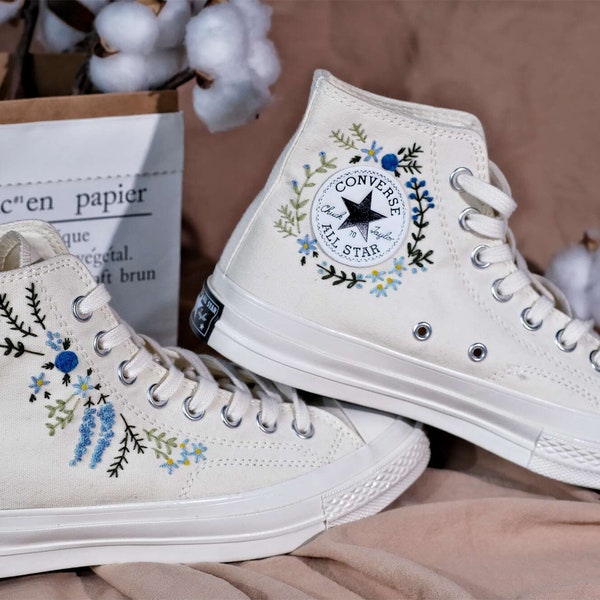 Floral Converse - Etsy