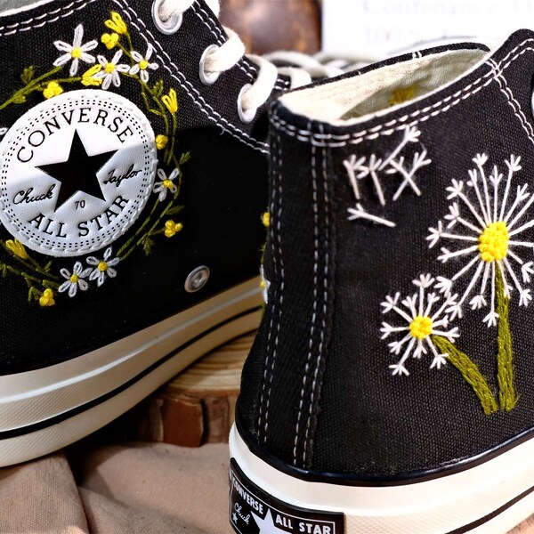 Converse Flower Etsy