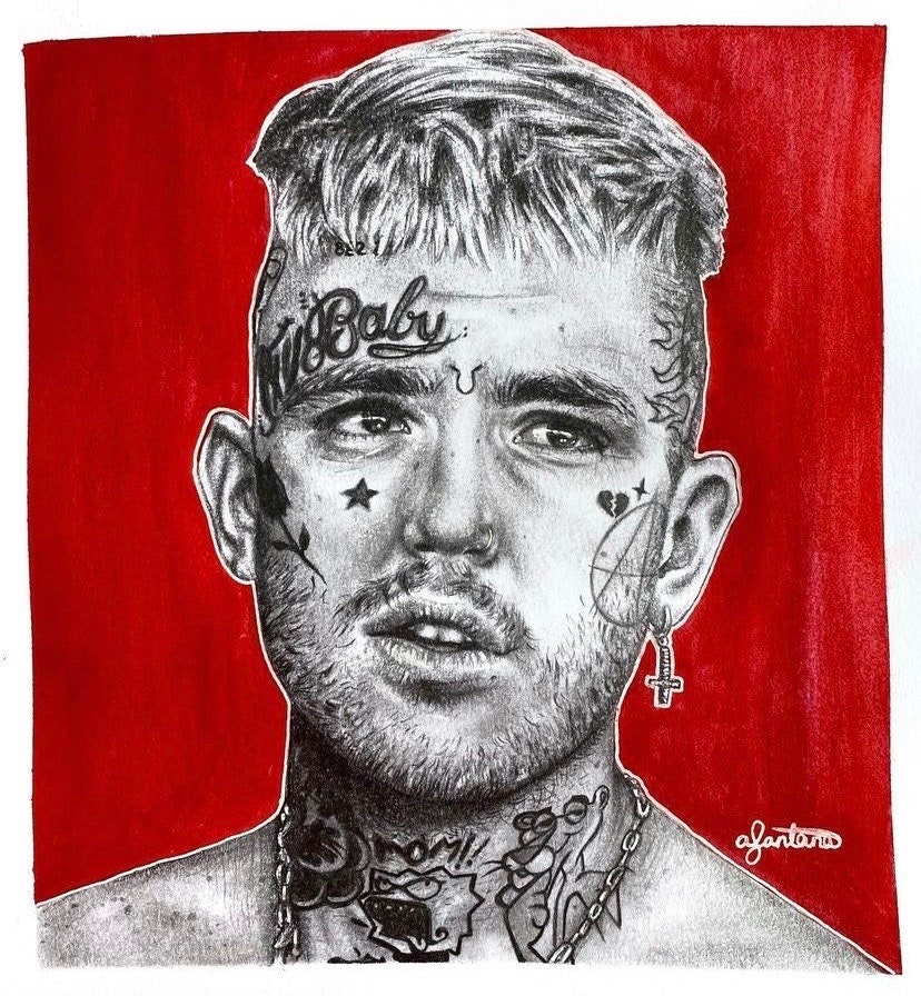 Lil Peep Drawing by Lilly Prior  Fine Art America