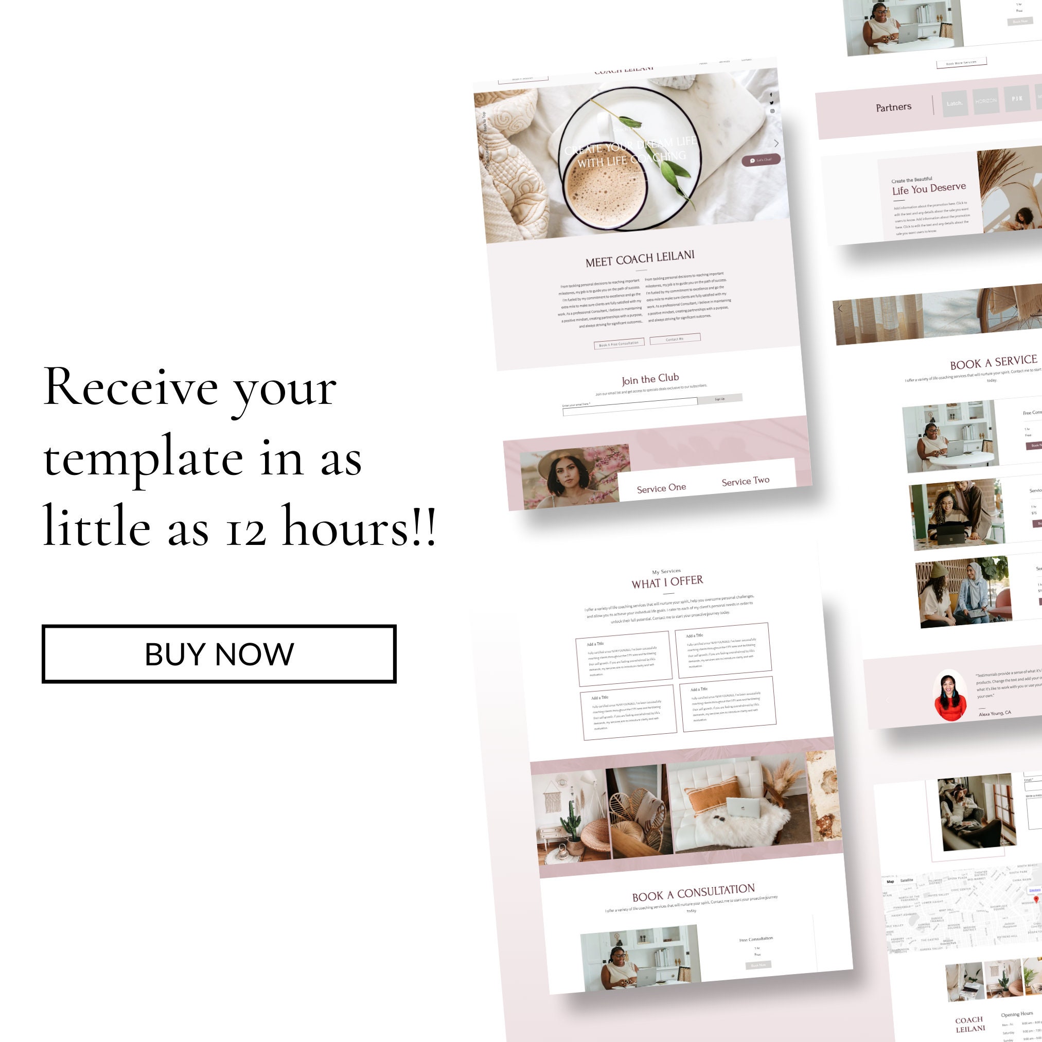 WIX Website Template, Consultant Website Template, WIX Consulting