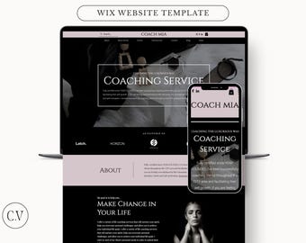 WIX Website Template, WIX Theme, WIX Blog Design, Consulting Website Template, Web Design, Modern-Minimalistic-Aesthetic Design