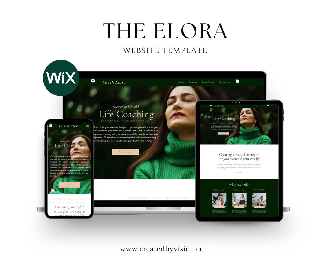 Premium WIX Website Template Consulting Agency Coaching Website