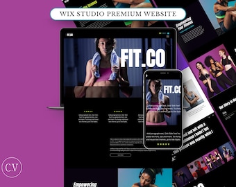 WIX STUDIO Premium Website Template für Fitnesstrainer, Fitnessstudios, Gesundheit & Wellness, Fitnesskurse, Fitnesstrainer, Sporttrainer