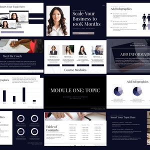 Online Course PPT Bundle for Consultants, Coaches, Business, and Service Professionals