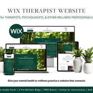 Wix Website Template, Wix Template, Therapy Website, Website Templates for Therapists Wix, Therapy Website Template, Wix Template Therapist
