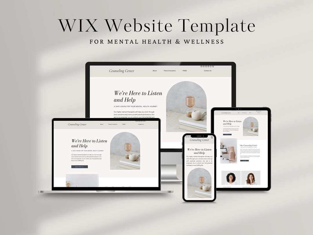 WIX Website Template Website Design Professional Health and Wellness