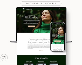 Premium WIX Website Template | Beratung Büro| Coaching Webseite | Modern | Minimalistisches Design | Makler Website | Luxus Design