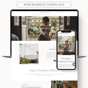 Wix-websitesjabloon, Wix-sjabloon, Wix Boho-sjabloon, websitesjabloon, websitesjabloon coach, coachingwebsite, advieswebsitetempla