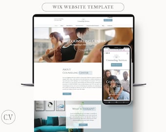 Wix Website Vorlage, Wix Theme, Wix Blog Design, Website für Psychotherapie, Website Vorlage für Therapie, Mental Gesundheitscoach, Webdesign