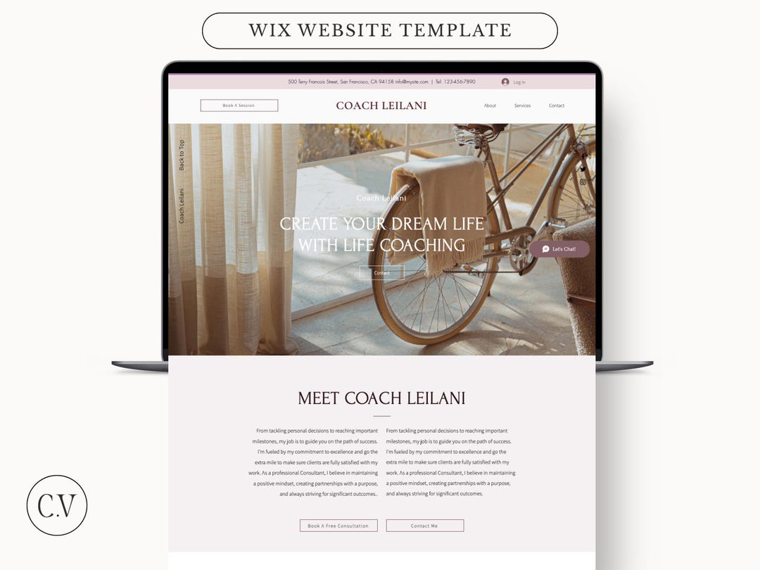 WIX Website Template, Consultant Website Template, WIX Consulting