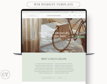 WIX Website Template, Website Vorlage für Coaches, Beratung Website, WIX Template Coach, Wellness, Business, Website Design Coach, Boho