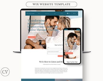 Paartherapie WIX Website Template | Paartherapeut Webseite | Professionelle Gesundheit und Wellness Website Vorlage für WIX | Seelische Gesundheit