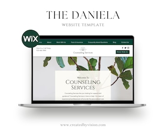 WIX Website Template | Website Design | Professional Health and Wellness Website Template for WIX | Mental Health