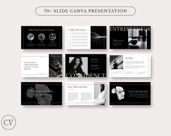 Moderne online cursus PowerPoint | Webinarsjablonen | CANVA-sjablonen | Professionele PowerPoint-sjablonen | Luxe | PPT | Glijbanen