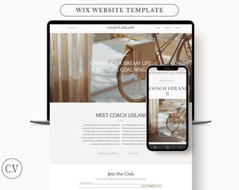 WIX Website Template, Consultant Website Template, WIX Consulting Website, WIX Template Coach, Wellness, Business, Website Design Coach