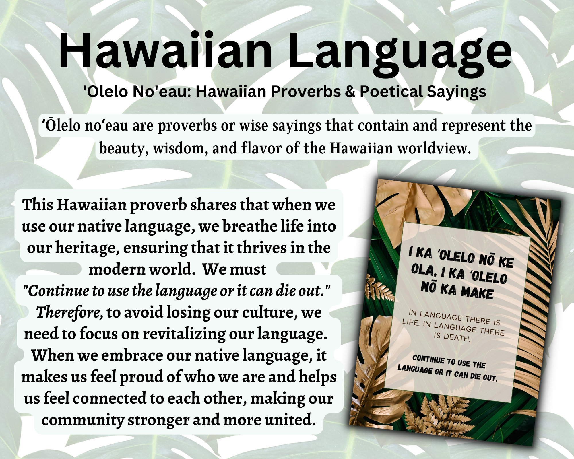 Hawaiian Inspirational Prints, Wall Decoration Bundle, Olelo Noeau
