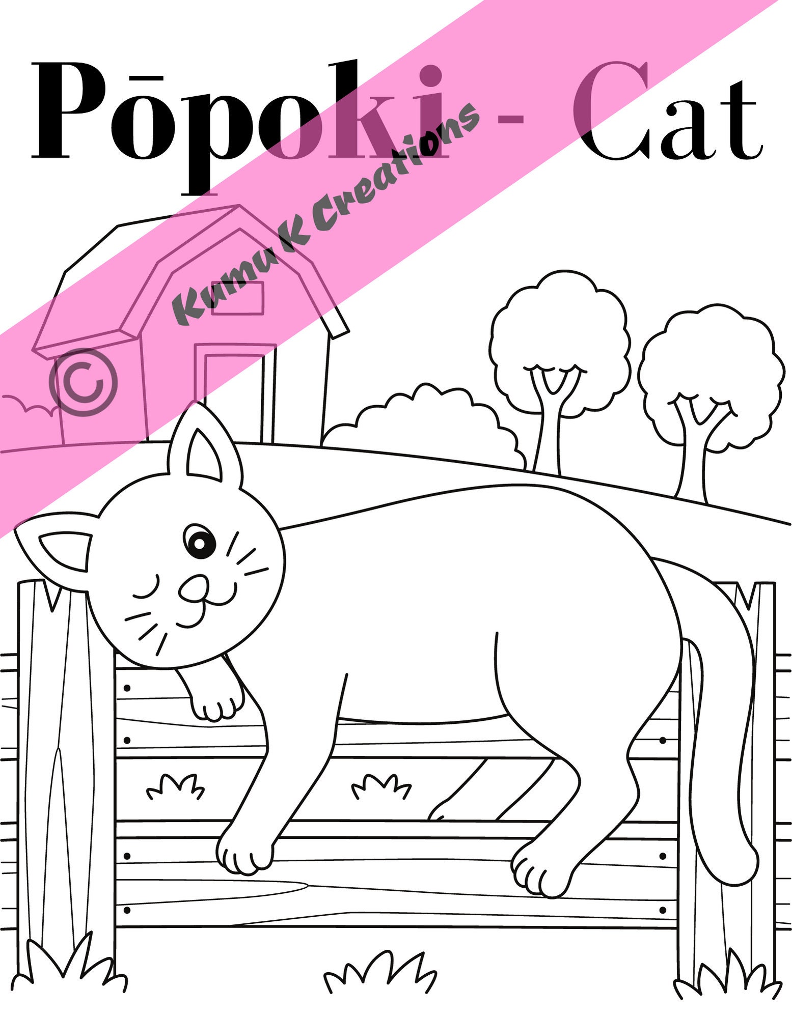 Hawaiian Coloring Pages, Hawaii Printable Art, Aloha State Coloring