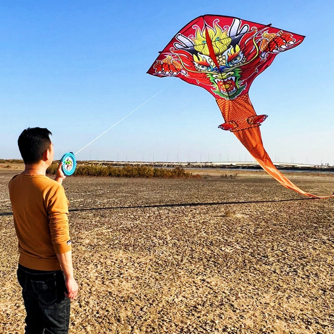 Chinese Handmade Kites, Super Dragon Kites, Long Tail Kites, Adult