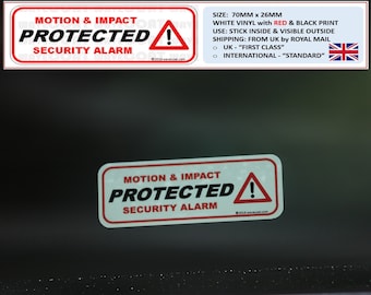 4 X In Car Camera Recording Window Stickers-CCTV Security Signs-Van,Taxi,Cab EBa - Foto 14
