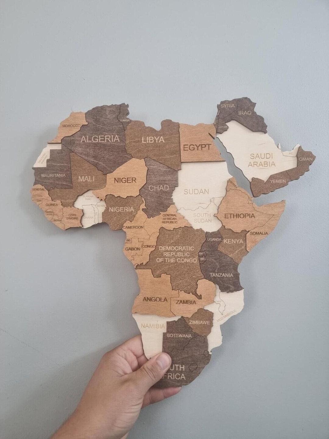 Infuse Artistry Into Your Walls With a 3D Wooden World Map. Immerse 
