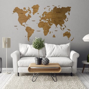Create Lasting Memories with a Customizable Wooden World Map. Mark Your Travels and Showcase Your Personal Journey. #TravelMemories #Gift"