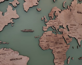 World Map, Wall Decor, Wood Map, World Map Wall Art, Wood Art Wall Decor, Wood Decor, Home Decor, World Maps, Wall Map, Wooden Map of World