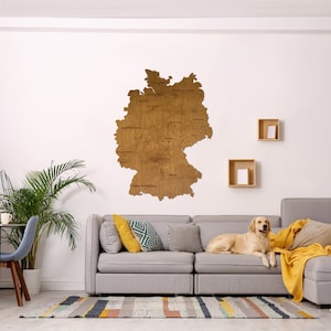 Carte de l'Allemagne | Carte du pays de l'Allemagne | Décoration d'intérieur | Art mural Carte d'Allemagne | Carte en bois de l'Allemagne | Carte de l'Allemagne | Carte de l'Allemagne |