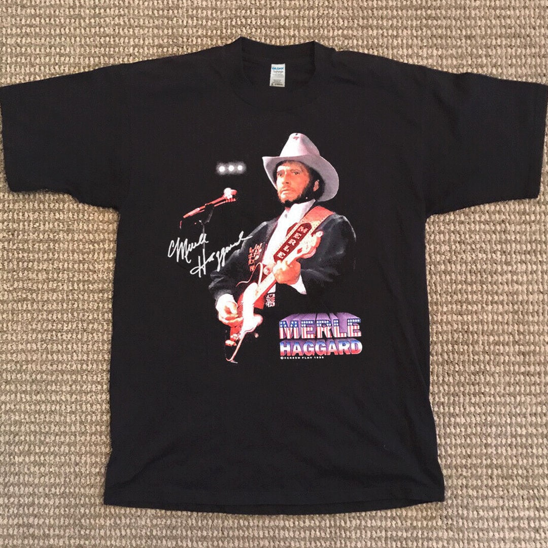 Discover Merle Haggard Cowboy Signature T-Shirt