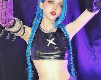 League of Legends LOL Jinx Cosplay Costume